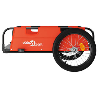 Fietstrailer oxford stof en ijzer oranje 6