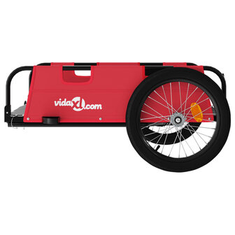 Fietstrailer oxford stof en ijzer rood 6