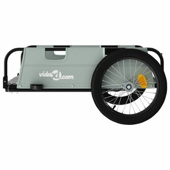 Fietstrailer oxford stof en ijzer grijs 6