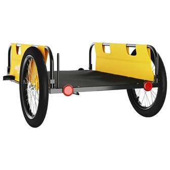 Fietstrailer oxford stof en ijzer geel 7