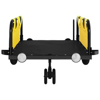 Fietstrailer oxford stof en ijzer geel 5