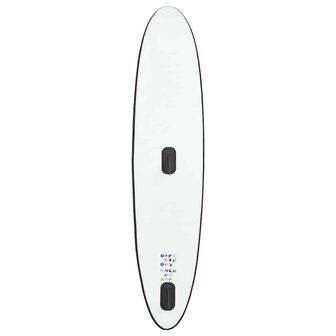 Stand Up Paddleboard opblaasbaar met zeilset zwart en wit 7