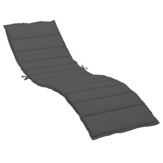 Ligbedkussen 200x70x3 cm oxford stof antracietkleurig 2