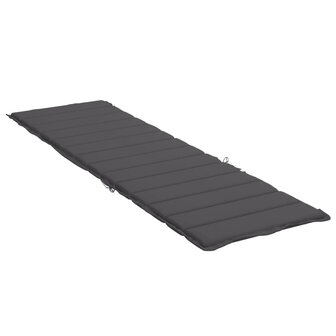 Ligbedkussen 200x70x3 cm oxford stof antracietkleurig 4
