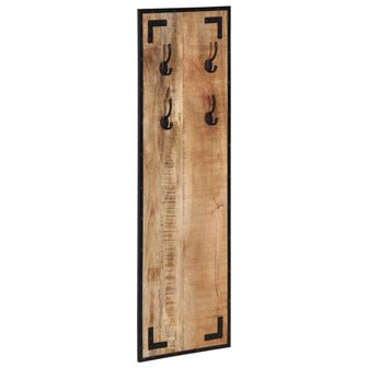 Kapstok 35x8x110 cm massief ruw mangohout 9