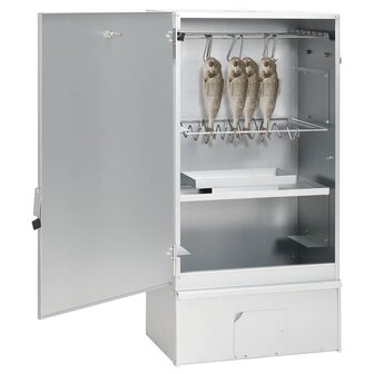BBQ-rookoven met houtsnippers 44,5x29x83 cm staal 3