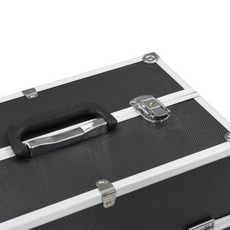 Make-up koffer 37x24x35 cm aluminium zwart 5