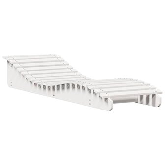 Ligbed 205x60x31,5 cm massief grenenhout wit 2