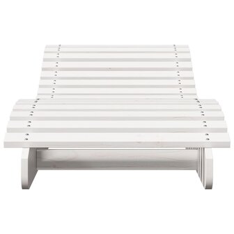 Ligbed 205x60x31,5 cm massief grenenhout wit 4