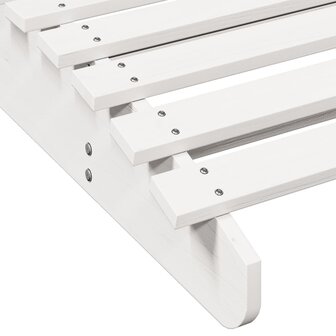 Ligbed 205x60x31,5 cm massief grenenhout wit 7
