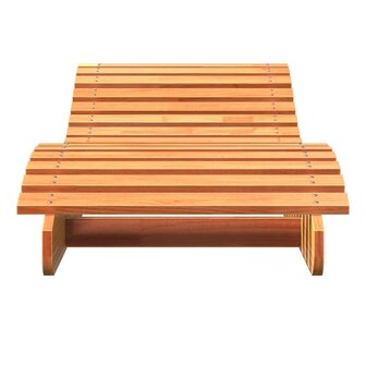 Ligbed 205x60x31,5 cm massief grenenhout wasbruin 4