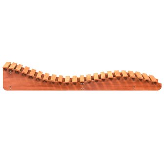 Ligbed 205x60x31,5 cm massief grenenhout wasbruin 5