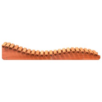 Ligbed 205x70x31,5 cm massief grenenhout wasbruin 5