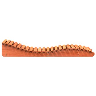 Ligbed 205x80x31,5 cm massief grenenhout wasbruin 5