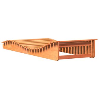 Ligbed 205x80x31,5 cm massief grenenhout wasbruin 6