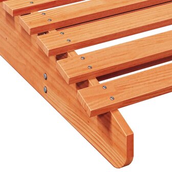 Ligbed 205x80x31,5 cm massief grenenhout wasbruin 7