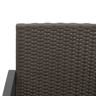 Tuinstoelen 2 st polypropeen rattan bruin 6