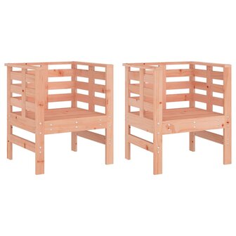 Tuinstoelen 2 st 61,5x53x71 cm massief douglashout 2