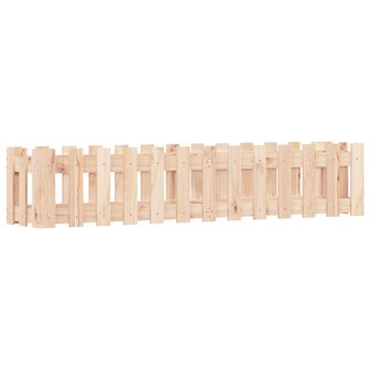 Plantenbak verhoogd met hekontwerp 150x30x30 cm grenenhout 4