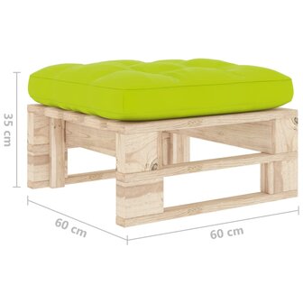 Tuinhocker pallet ge&iuml;mpregneerd grenenhout 5