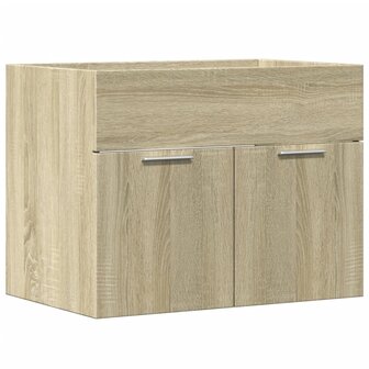 Wastafelkast 60x38,5x46 cm spaanplaat sonoma eikenkleurig 2