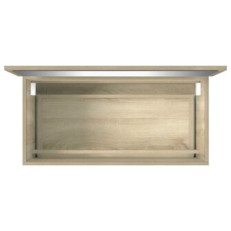 Badkamerkast met spiegel 80x38,5x45 cm sonoma eikenkleurig 7