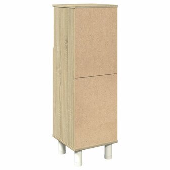 Badkamerkast 30,5x30x95 cm bewerkt hout sonoma eikenkleurig 6