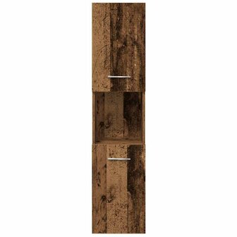 4-delige Badkamermeubelset bewerkt hout oud houtkleurig 7