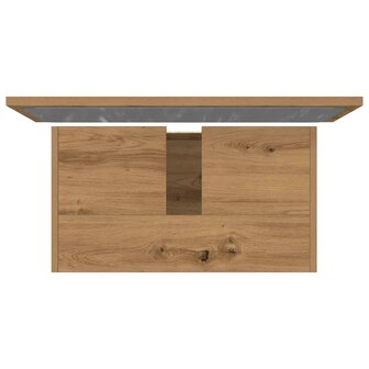 2-delige Badkamermeubelset bewerkt hout artisanaal eikenkleur 7