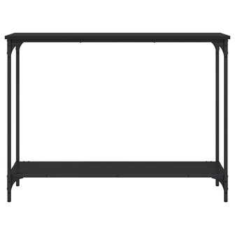 Wandtafel 101x30,5x75 cm bewerkt hout zwart 4