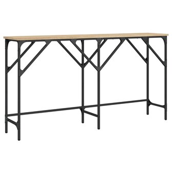 Wandtafel 140x29x75 cm bewerkt hout sonoma eikenkleurig 2
