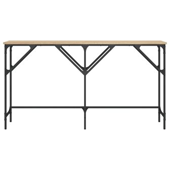 Wandtafel 140x29x75 cm bewerkt hout sonoma eikenkleurig 4