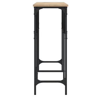 Wandtafel 140x29x75 cm bewerkt hout sonoma eikenkleurig 5