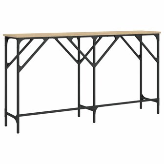Wandtafel 140x29x75 cm bewerkt hout sonoma eikenkleurig 6