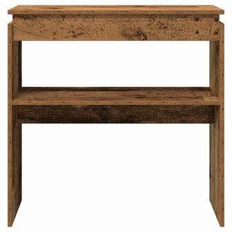 Wandtafel 80x30x80 cm bewerkt hout oud houtkleurig 4