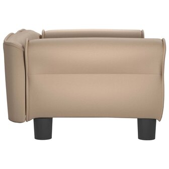 Hondenmand 70x45x30 cm kunstleer cappuccinokleurig 4