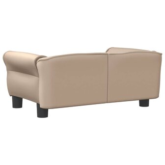 Hondenmand 70x45x30 cm kunstleer cappuccinokleurig 5