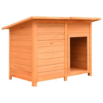 Hondenhok 120x77x86 cm massief grenenhout en vuurhout  1