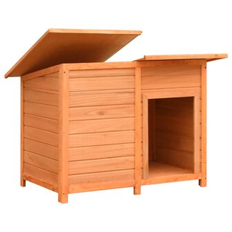 Hondenhok 120x77x86 cm massief grenenhout en vuurhout  3