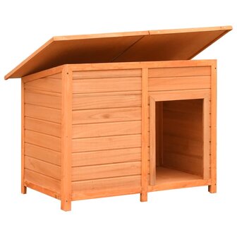 Hondenhok 120x77x86 cm massief grenenhout en vuurhout  4