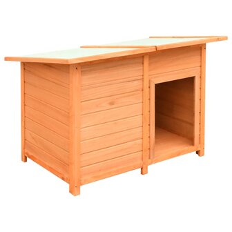Hondenhok 120x77x86 cm massief grenenhout en vuurhout  5