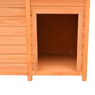 Hondenhok 120x77x86 cm massief grenenhout en vuurhout  6