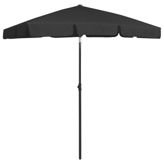 Strandparasol 180x120 cm zwart 2
