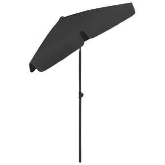 Strandparasol 180x120 cm zwart 4