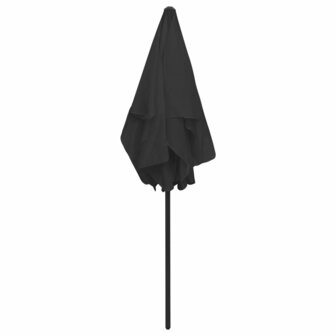 Strandparasol 180x120 cm zwart 5