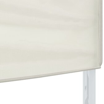 Partytent inklapbaar 3x3 m cr&egrave;mekleurig 4