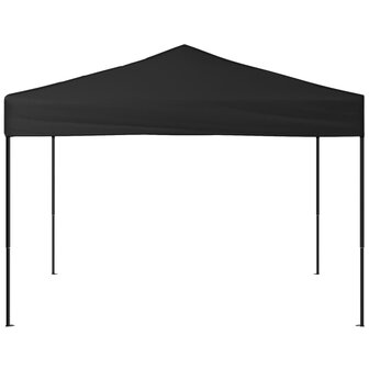 Partytent inklapbaar 3x3 m zwart 3
