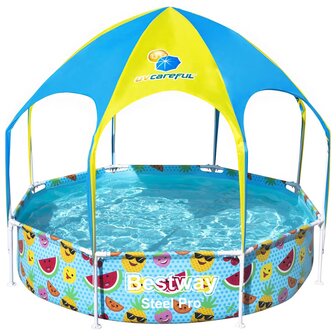 Bestway Kinderzwembad Steel Pro UV Careful bovengronds 244x51 cm 2