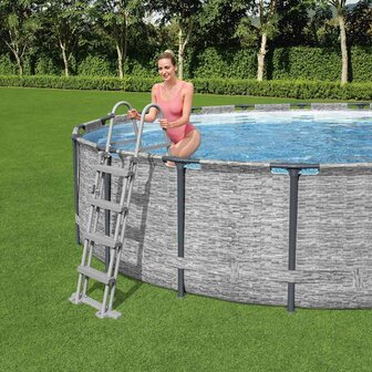 Bestway Zwembadladder Flowclear met 4 treden 122 cm 1