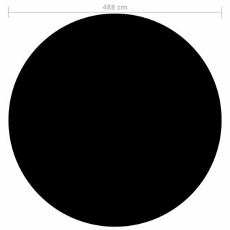 Zwembadhoes 488 cm PE zwart 3